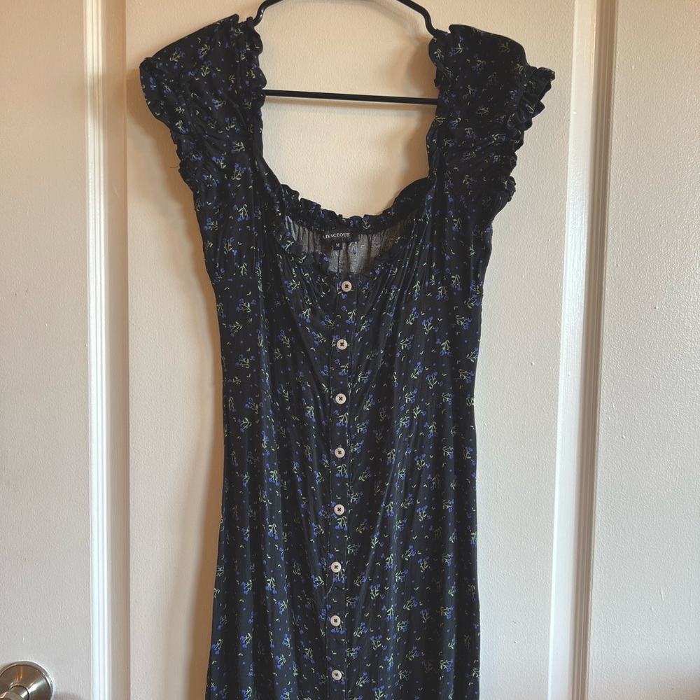 Dark blue dress